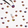 image:imageBeadsland Rhinestones for Makeup8 Sizes 2500pcs Red Flatback Rhinestones Eye Gems for Nails Crafts with Tweezers and Wax PencilSiamSS4SS30Blue Volcano