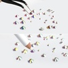image:imageBeadsland Rhinestones for Makeup8 Sizes 2500pcs Red Flatback Rhinestones Eye Gems for Nails Crafts with Tweezers and Wax PencilSiamSS4SS30Crystal AB