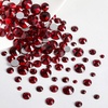image:imageBeadsland Rhinestones for Makeup8 Sizes 2500pcs Red Flatback Rhinestones Eye Gems for Nails Crafts with Tweezers and Wax PencilSiamSS4SS30Dark Siam