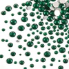image:imageBeadsland Rhinestones for Makeup8 Sizes 2500pcs Red Flatback Rhinestones Eye Gems for Nails Crafts with Tweezers and Wax PencilSiamSS4SS30Emerald