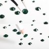 image:imageBeadsland Rhinestones for Makeup8 Sizes 2500pcs Red Flatback Rhinestones Eye Gems for Nails Crafts with Tweezers and Wax PencilSiamSS4SS30Emerald