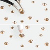 image:imageBeadsland Rhinestones for Makeup8 Sizes 2500pcs Red Flatback Rhinestones Eye Gems for Nails Crafts with Tweezers and Wax PencilSiamSS4SS30Golden Shadow