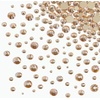 image:imageBeadsland Rhinestones for Makeup8 Sizes 2500pcs Red Flatback Rhinestones Eye Gems for Nails Crafts with Tweezers and Wax PencilSiamSS4SS30Golden Shadow