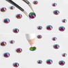 image:imageBeadsland Rhinestones for Makeup8 Sizes 2500pcs Red Flatback Rhinestones Eye Gems for Nails Crafts with Tweezers and Wax PencilSiamSS4SS30Green Volcano