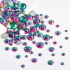 image:imageBeadsland Rhinestones for Makeup8 Sizes 2500pcs Red Flatback Rhinestones Eye Gems for Nails Crafts with Tweezers and Wax PencilSiamSS4SS30Green Volcano