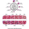 image:imageBeadsland Rhinestones for Makeup8 Sizes 2500pcs Red Flatback Rhinestones Eye Gems for Nails Crafts with Tweezers and Wax PencilSiamSS4SS30Hyacinth AB