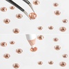 image:imageBeadsland Rhinestones for Makeup8 Sizes 2500pcs Red Flatback Rhinestones Eye Gems for Nails Crafts with Tweezers and Wax PencilSiamSS4SS30Light Peach