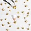 image:imageBeadsland Rhinestones for Makeup8 Sizes 2500pcs Red Flatback Rhinestones Eye Gems for Nails Crafts with Tweezers and Wax PencilSiamSS4SS30Metal Sunlight