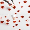 image:imageBeadsland Rhinestones for Makeup8 Sizes 2500pcs Red Flatback Rhinestones Eye Gems for Nails Crafts with Tweezers and Wax PencilSiamSS4SS30Orange