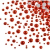 image:imageBeadsland Rhinestones for Makeup8 Sizes 2500pcs Red Flatback Rhinestones Eye Gems for Nails Crafts with Tweezers and Wax PencilSiamSS4SS30Orange