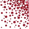 image:imageBeadsland Rhinestones for Makeup8 Sizes 2500pcs Red Flatback Rhinestones Eye Gems for Nails Crafts with Tweezers and Wax PencilSiamSS4SS30Siam