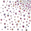 image:imageBeadsland Rhinestones for Makeup8 Sizes 2500pcs Red Flatback Rhinestones Eye Gems for Nails Crafts with Tweezers and Wax PencilSiamSS4SS30Transparent AB