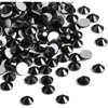 image:imageBeadsland 2880pcs Flat Back Crystal Rhinestones Round Gems for Nail Art and Craft Glue FixAquamarine ABSS102729mmBlack