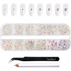 image:imageBeadsland Rhinestones for Makeup8 Sizes 2500pcs Red Flatback Rhinestones Eye Gems for Nails Crafts with Tweezers and Wax PencilSiamSS4SS30Transparent AB