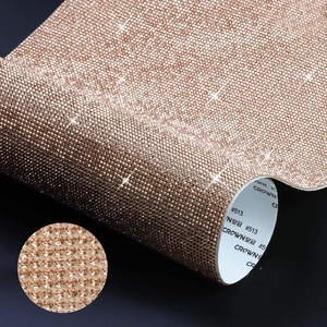 image:imageBEADSLAND Bling Rhinestone Sheet Self Adhesive Crystal Rhinestones Sticker DIY Gifts Car Decoration 1575 x 945 ChampagneChampagne
