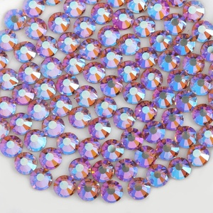 image:imageBeadsland 1440pcs Flat Back Crystal Rhinestones Round Gems for Nail Art and Craft Glue Fix Pure Purple SS204648mmChampagne AB