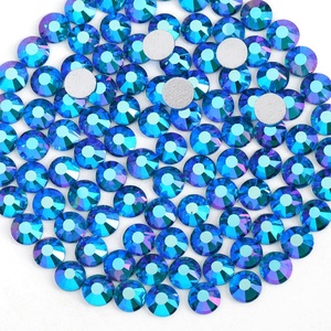image:imageBeadsland 1440pcs Flat Back Crystal Rhinestones Round Gems for Nail Art and Craft Glue Fix Pure Purple SS204648mmIndicolite AB