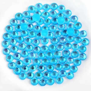 image:imageBeadsland 1440pcs Flat Back Crystal Rhinestones Round Gems for Nail Art and Craft Glue Fix Pure Purple SS204648mmLuminous Blue