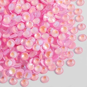 image:imageBeadsland 1440pcs Flat Back Crystal Rhinestones Round Gems for Nail Art and Craft Glue Fix Pure Purple SS204648mmLuminous Pink