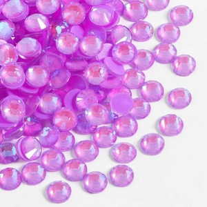 image:imageBeadsland 1440pcs Flat Back Crystal Rhinestones Round Gems for Nail Art and Craft Glue Fix Pure Purple SS204648mmLuminous Purple