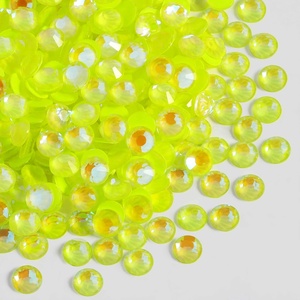 image:imageBeadsland 1440pcs Flat Back Crystal Rhinestones Round Gems for Nail Art and Craft Glue Fix Pure Purple SS204648mmLuminous Yellow