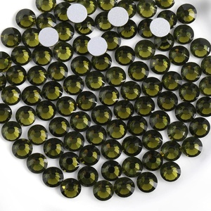 image:imageBeadsland 1440pcs Flat Back Crystal Rhinestones Round Gems for Nail Art and Craft Glue Fix Pure Purple SS204648mmOlivine