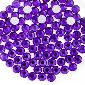 image:imageBeadsland 1440pcs Flat Back Crystal Rhinestones Round Gems for Nail Art and Craft Glue Fix Pure Purple SS204648mmPure Purple