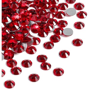 image:imageBeadsland 2880pcs Flat Back Crystal Rhinestones Round Gems for Nail Art and Craft Glue FixAquamarine ABSS102729mmDark Siam