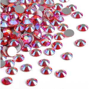 image:imageBeadsland 2880pcs Flat Back Crystal Rhinestones Round Gems for Nail Art and Craft Glue FixAquamarine ABSS102729mmHyacinth Ab