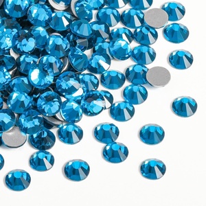 image:imageBeadsland 2880pcs Flat Back Crystal Rhinestones Round Gems for Nail Art and Craft Glue FixAquamarine ABSS102729mmIndicolite