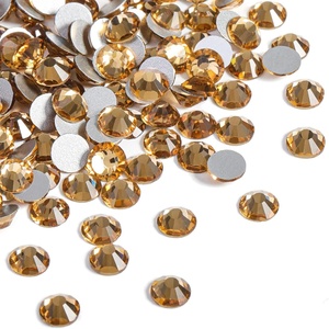 image:imageBeadsland 2880pcs Flat Back Crystal Rhinestones Round Gems for Nail Art and Craft Glue FixAquamarine ABSS102729mmLt Colorado Topaz