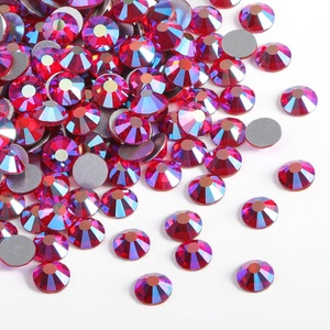 image:imageBeadsland 2880pcs Flat Back Crystal Rhinestones Round Gems for Nail Art and Craft Glue FixAquamarine ABSS102729mmLtsiam Ab