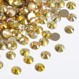 image:imageBeadsland 2880pcs Flat Back Crystal Rhinestones Round Gems for Nail Art and Craft Glue FixAquamarine ABSS102729mmMetalSunlight