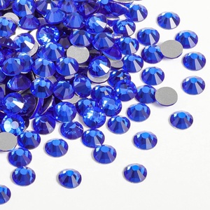 image:imageBeadsland 2880pcs Flat Back Crystal Rhinestones Round Gems for Nail Art and Craft Glue FixAquamarine ABSS102729mmSapphire