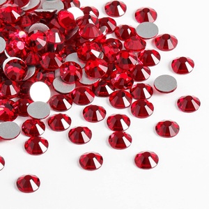 image:imageBeadsland 2880pcs Flat Back Crystal Rhinestones Round Gems for Nail Art and Craft Glue FixAquamarine ABSS102729mmSiam