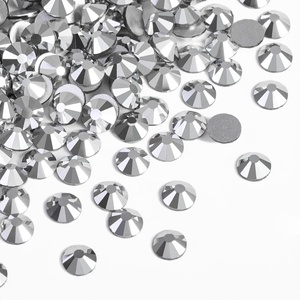 image:imageBeadsland 2880pcs Flat Back Crystal Rhinestones Round Gems for Nail Art and Craft Glue FixAquamarine ABSS102729mmSilver Hematite