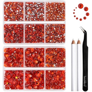 image:imageBeadsland 8300PCS Flatback Rhinestones Black Rhinestone Round Crystal Rhinestones for Crafts Mixed 10 Sizes with Wax Pencil and Tweezer Kit SS3SS30 Jet BlackHyacinth