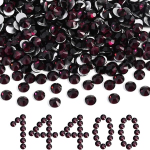 image:imageBeadsland Flatback Rhinestones Bulk14400pcs Crystal AB Rhinestones for Nails Crafts Clothes DIY Decoration Crystal AB SS20 4648mmAmethyst
