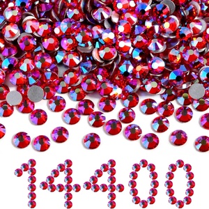 image:imageBeadsland Flatback Rhinestones Bulk14400pcs Crystal AB Rhinestones for Nails Crafts Clothes DIY Decoration Crystal AB SS20 4648mmHyacinth AB