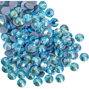 image:imageBeadsland Hotfix Rhinestones 1440pcs Flatback Crystal Rhinestones for Crafts Clothes DIY Decorations Light Siam AB SS12 3032mmAquamarine Ab