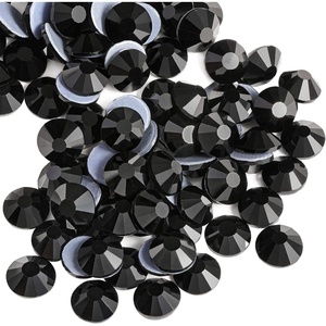 image:imageBeadsland Hotfix Rhinestones 1440pcs Flatback Crystal Rhinestones for Crafts Clothes DIY Decorations Light Siam AB SS12 3032mmBlack