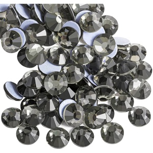 image:imageBeadsland Hotfix Rhinestones 1440pcs Flatback Crystal Rhinestones for Crafts Clothes DIY Decorations Light Siam AB SS12 3032mmBlack Diamond