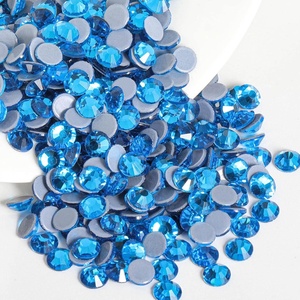 image:imageBeadsland Hotfix Rhinestones 1440pcs Flatback Crystal Rhinestones for Crafts Clothes DIY Decorations Light Siam AB SS12 3032mmCapri Blue
