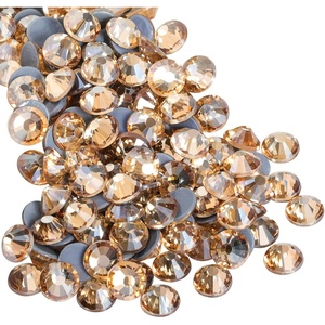 image:imageBeadsland Hotfix Rhinestones 1440pcs Flatback Crystal Rhinestones for Crafts Clothes DIY Decorations Light Siam AB SS12 3032mmGolden Shadow