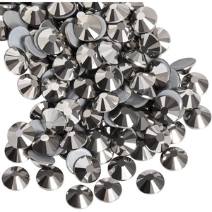 image:imageBeadsland Hotfix Rhinestones 1440pcs Flatback Crystal Rhinestones for Crafts Clothes DIY Decorations Light Siam AB SS12 3032mmHematite