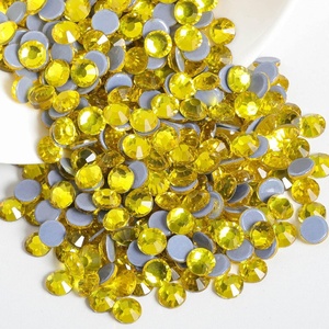image:imageBeadsland Hotfix Rhinestones 1440pcs Flatback Crystal Rhinestones for Crafts Clothes DIY Decorations Light Siam AB SS12 3032mmLemon Yellow
