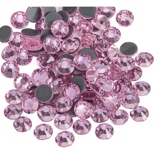 image:imageBeadsland Hotfix Rhinestones 1440pcs Flatback Crystal Rhinestones for Crafts Clothes DIY Decorations Light Siam AB SS12 3032mmLight Pink