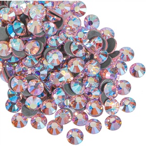image:imageBeadsland Hotfix Rhinestones 1440pcs Flatback Crystal Rhinestones for Crafts Clothes DIY Decorations Light Siam AB SS12 3032mmLight Pink Ab