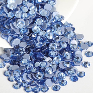 image:imageBeadsland Hotfix Rhinestones 1440pcs Flatback Crystal Rhinestones for Crafts Clothes DIY Decorations Light Siam AB SS12 3032mmLight Sapphire