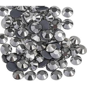 image:imageBeadsland Hotfix Rhinestones 1440pcs Flatback Crystal Rhinestones for Crafts Clothes DIY Decorations Light Siam AB SS12 3032mmSilver Hematite